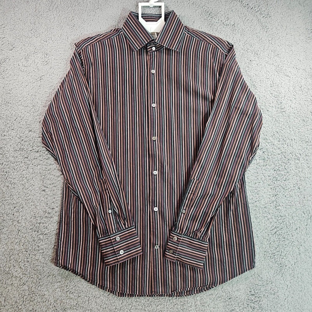 Banana Republic Shirt Mens 16-16.5‎ Large Button Down Long Sleeve Striped L